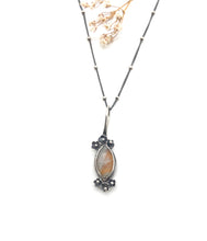 Load image into Gallery viewer, Sterling Silver and Moonstone &quot;Mood&quot; Color Change Stone