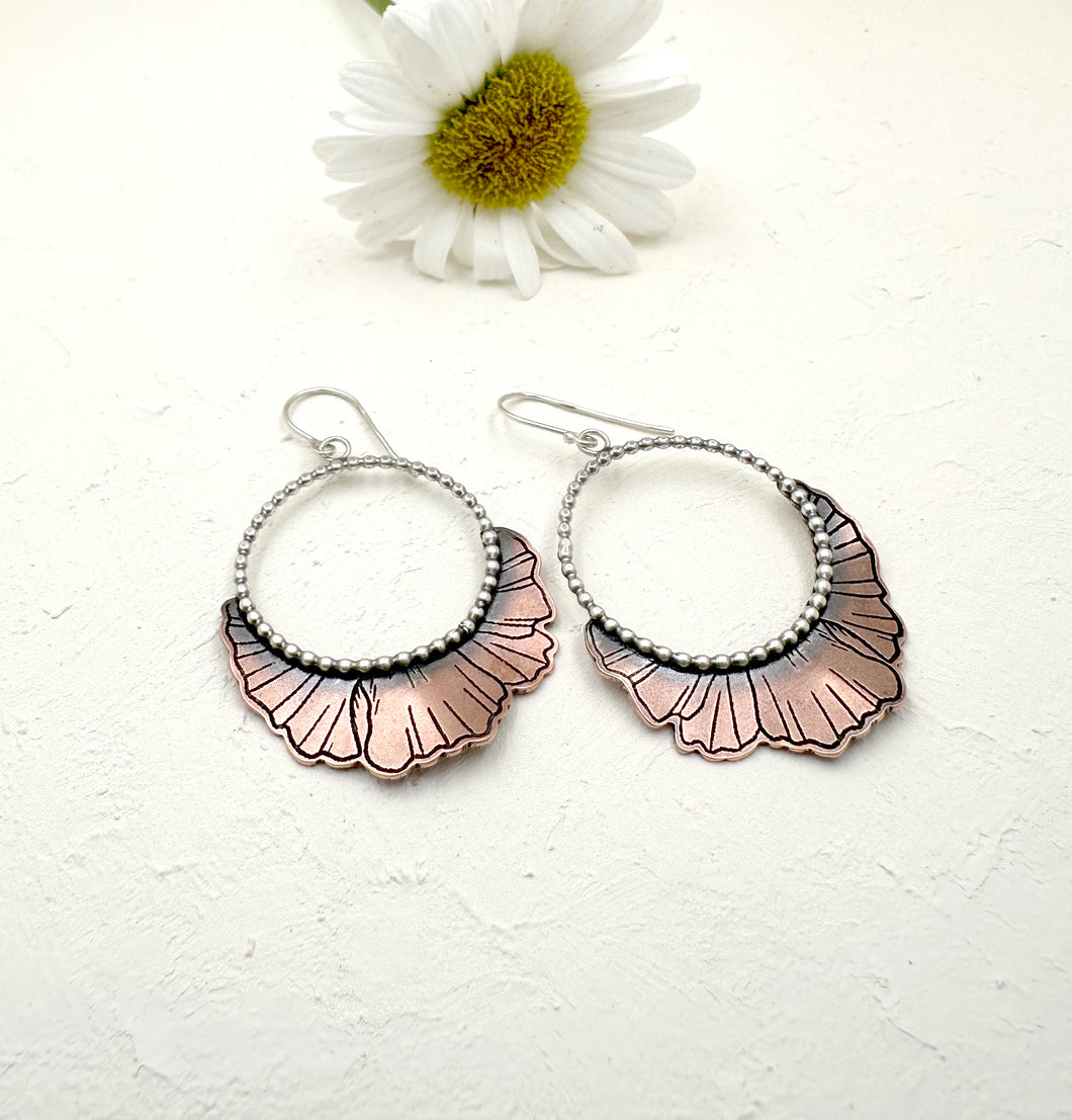 Everything's Coming  Up Poppies! Poppy Earrings MADE TO ORDER