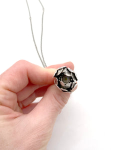 Sterling Silver Anais Nin Flower Locket