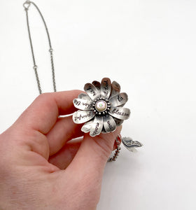 Sterling Silver Anais Nin Flower Locket