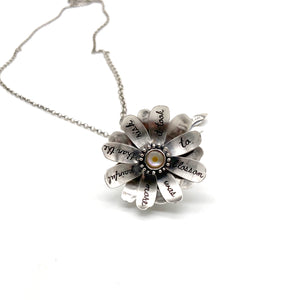 Sterling Silver Anais Nin Flower Locket