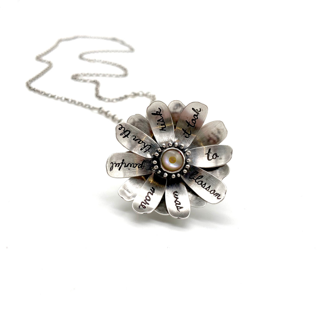 Sterling Silver Anais Nin Flower Locket