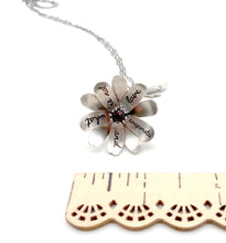 Load image into Gallery viewer, Small &quot;Don&#39;t try to pull open the flowers...&quot; Sterling and Amethyst Kinetic Flower