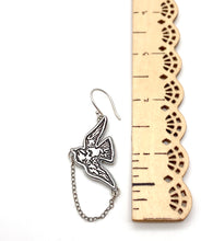 Load image into Gallery viewer, Small Sterling Silver Swooping Swallows Earrings