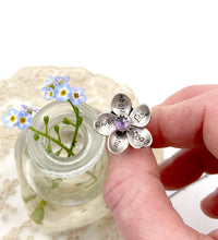 Load image into Gallery viewer, Custom Sterling Kinetic Forget Me Not Pendant