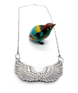Sterling Silver Guardian Wings Locket