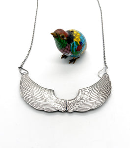 Sterling Silver Scarab Wings Locket