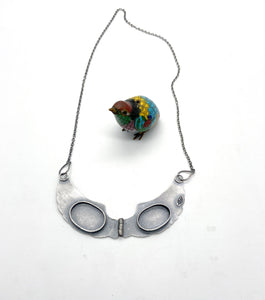 Sterling Silver Scarab Wings Locket
