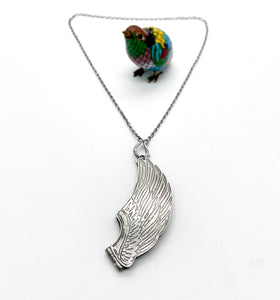 Sterling Silver Scarab Wings Locket