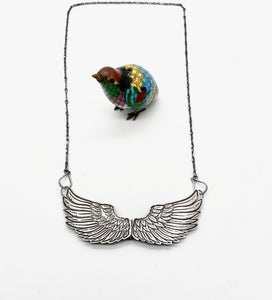 Sterling Silver Guardian Wings Locket