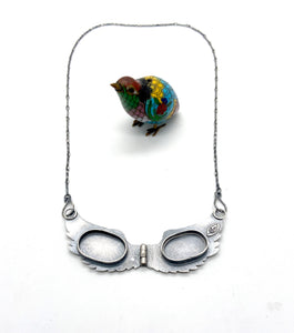 Sterling Silver Guardian Wings Locket