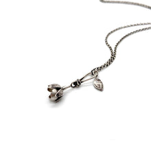 Load image into Gallery viewer, Sterling Silver, 14k and 22k Gold Forget Me Not with Larimar