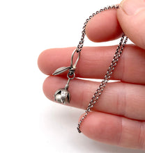 Load image into Gallery viewer, Sterling Silver, 14k and 22k Gold Forget Me Not with Larimar