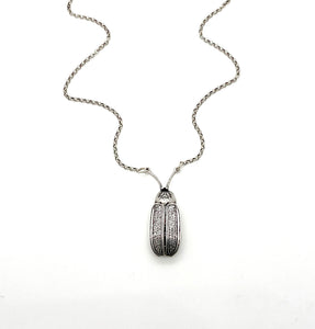 Sterling Firefly Lightning Bug with Glow in the Dark Quartz