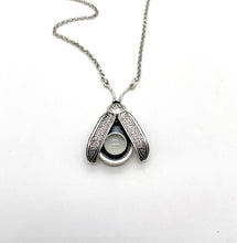 Load image into Gallery viewer, Sterling Firefly Lightning Bug with Glow in the Dark Quartz