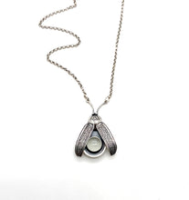 Load image into Gallery viewer, Sterling Firefly Lightning Bug with Glow in the Dark Quartz