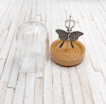 Load image into Gallery viewer, Small Sterling Silver Luna Moth Hinged Pendant