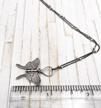 Load image into Gallery viewer, Small Sterling Silver Luna Moth Hinged Pendant