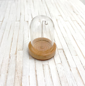 Bell Jar Cloche Display for Tiny Charms and Pendants