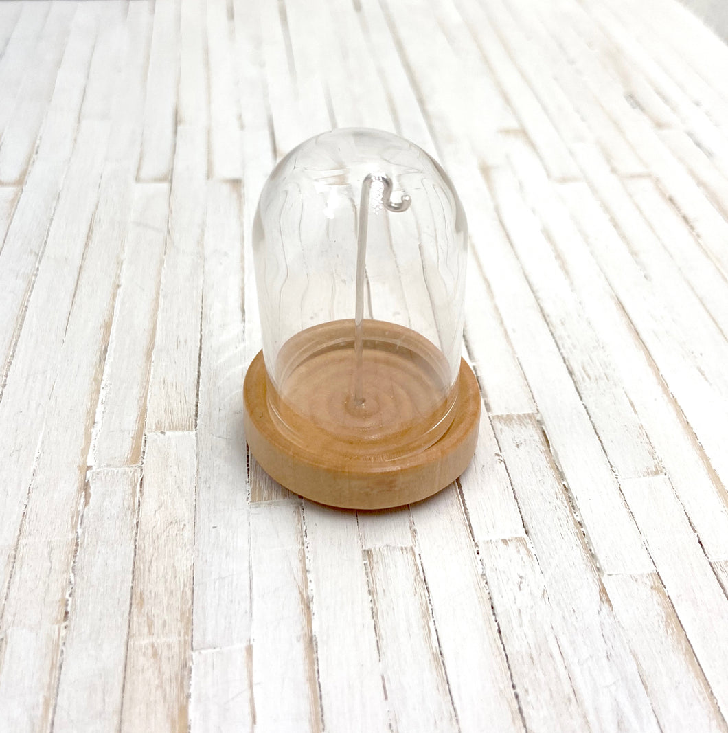 Bell Jar Cloche Display for Tiny Charms and Pendants