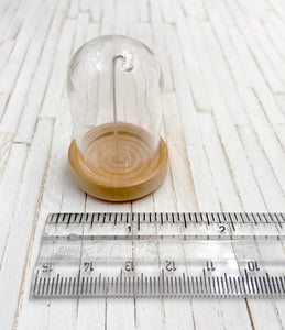 Bell Jar Cloche Display for Tiny Charms and Pendants
