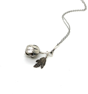 Sterling Silver Courage Flower Locket