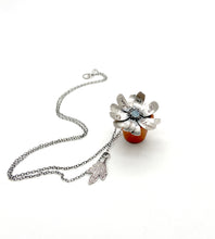 Load image into Gallery viewer, &quot;Don&#39;t try to pull open the flowers...&quot; Sterling and Aquamarine Kinetic Flower