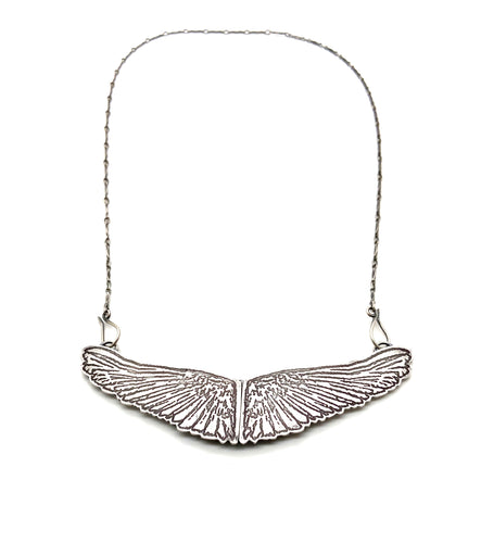 Sterling Silver Hummingbird Wings Locket