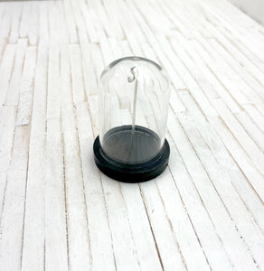 Bell Jar Cloche Display for Tiny Charms and Pendants