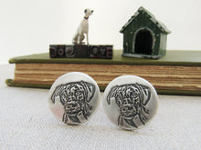 Load image into Gallery viewer, Your Pet&#39;s Portrait- Sterling Cufflinks