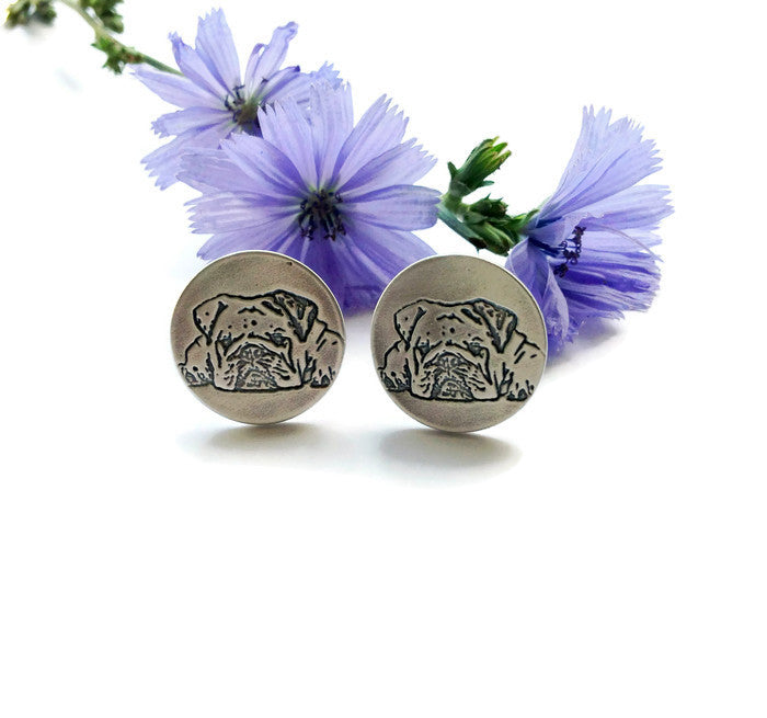 Your Pet's Portrait- Sterling Cufflinks