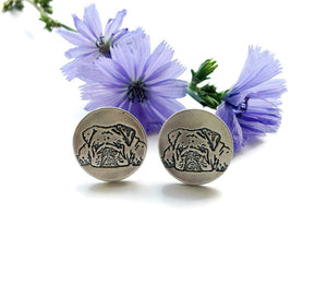Your Pet's Portrait- Sterling Cufflinks