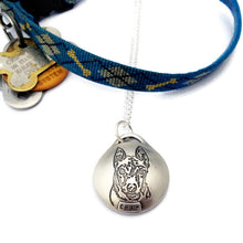 Load image into Gallery viewer, Personalized Pet Portrait Sterling Silver Reliquary